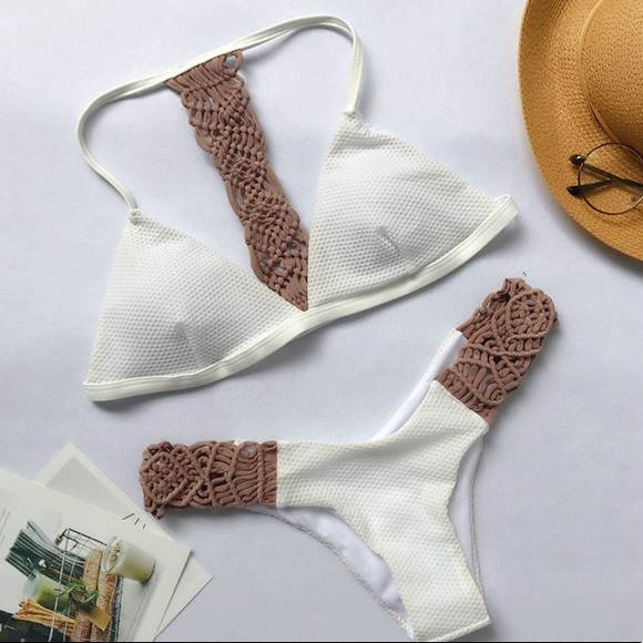 B2G1♦️🥽🆕Boho Cream Bikini Swimwear - Picture 6 of 8